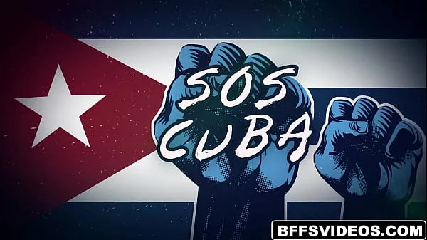 Suuri Shaking their huge asses holding signs of protest in the streets, hot Cuban girls Gabriela Lopez, Scarlett Sommers, and Serena Santos bravely raise funds for Cuba lämmin putki