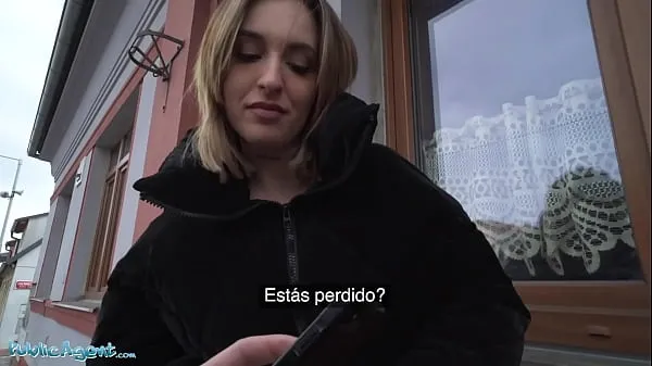 큰 Public Agent Asks Myss Allessandra what is the Spanish word for Blowjob 따뜻한 튜브