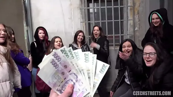 Nagy CzechStreets - Teen Girls Love Sex And Money meleg cső