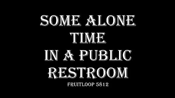 Büyük Some Alone Time in a Public Restroom sıcak Tüp