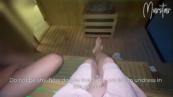 Velika Risky blowjob in hotel sauna.. I suck STRANGER topla cev