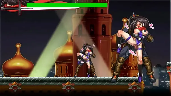 Grote Pretty female ninja has sex in Scrider Azuka ryona act gameplay warme buis