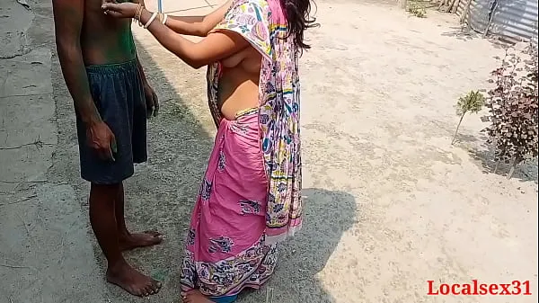 Stort Pink Saree Beautiful Bengali Bhabi Sex In A Holi(Official video By Localsex31 varmt rør