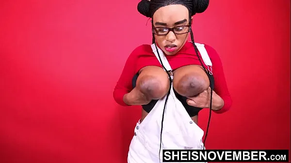 Big I'm Erotically Posing My Large Natural Tits And Huge Brown Areolas Closeup Fetish, Bending Over With My Big Boobs Bouncing, Petite Busty Black Babe Sheisnovember Jiggling Her Saggy Bomb Shells While Bending Over After Sitting on Msnovember warm Tube