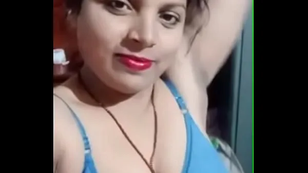 Ống ấm áp Indian wife showing lớn