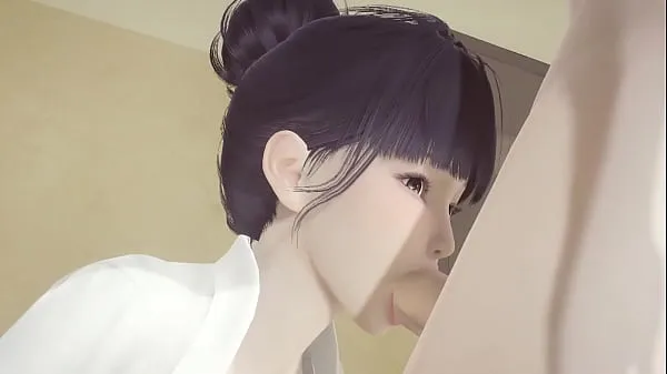 Stort Hentai Uncensored - Shoko sucks and gets fucked on her knees in the library - Japanese Asian Manga Anime Game Porn varmt rör