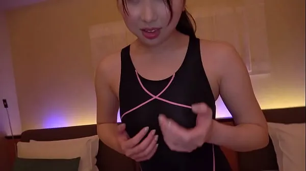 Stort Japanese drooping eyes slut gets fucked. Her hobby is swimming. So she has a attractive healthy body. Blowjob & doggystyle. Japanese amateur homemade porn varmt rør