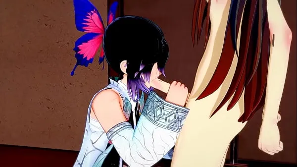 Ống ấm áp Demon Slayer Futanari - Shinobu x Nezuko Blowjob and Fucked - Sissy crossdress Japanese Asian Manga Anime Game Porn Gay lớn