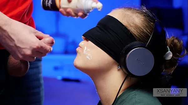 New GAME of TASTE в 4K 60fps! Blindfold and a very tasty Surprise- XSanyAny Tabung hangat yang besar