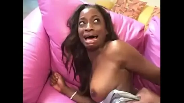 Big Ebony Monique Holds Mandigo's Meat Pole in Her Ass PMV warm Tube