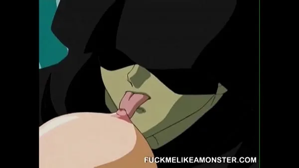 Stort Big titty anime babe gets pussy licked varmt rør