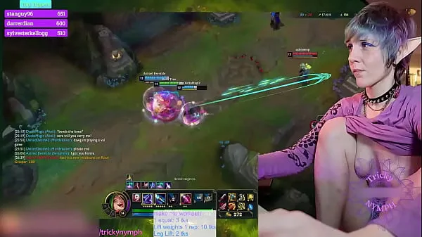 Big Gamer Girl Crushes it as Jinx on LoL! (Tricky Nymph on CB warm Tube
