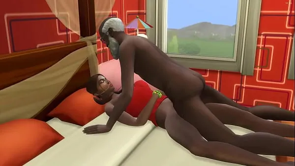 Stort Indian bursts into his naked in her bed - asian step father in law varmt rør