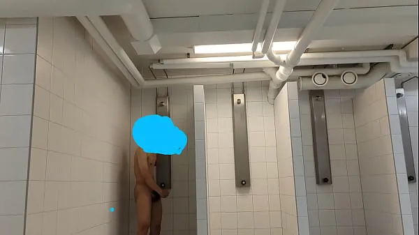 Big Caught masturbating in the showers warm Tube