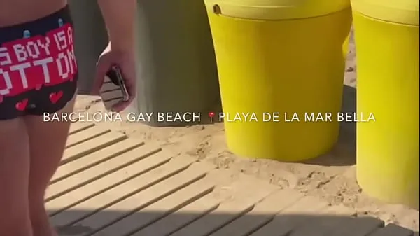 Ống ấm áp Public cruising adventures Barcelona Gay Beach Mar Bella lớn