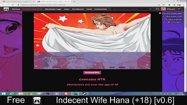Big Indecent Wife Hana ( 18) [v0.6 warm Tube