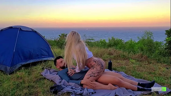 큰 Risky Sex Real Amateur Couple Fucking in Camp - Sexdoll 520 따뜻한 튜브