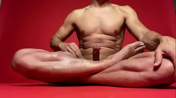 Stort Masturbating Yogi varmt rør