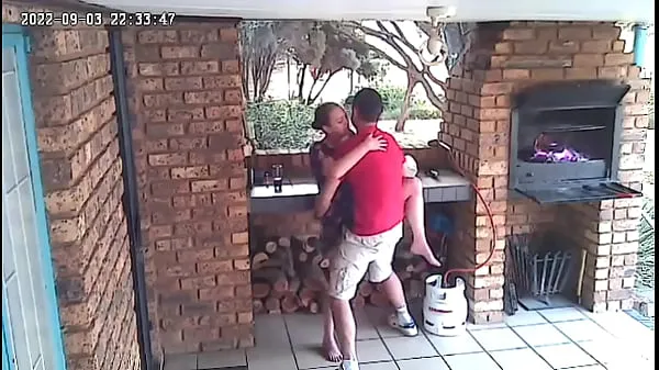 Stort Spy camera : couple caught fucking on the porch of the nature reserve varmt rør