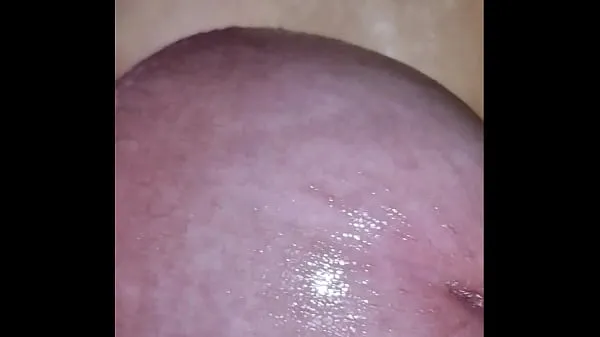 ใหญ่ close up jerking my cock in bathing tube while precum running over my glans and cumshot ท่ออุ่น