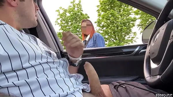 Büyük I jerk off in the car in front of strangers sıcak Tüp