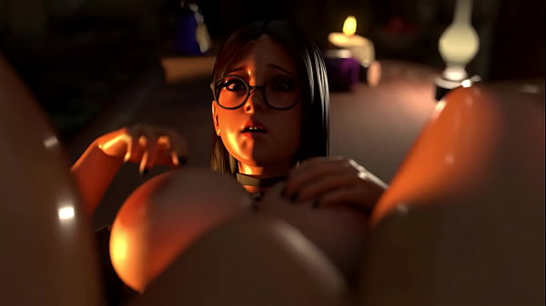 Horny Witch want Big Dickgirl's Cock - 3D Animated Futa on Female Tiub hangat besar