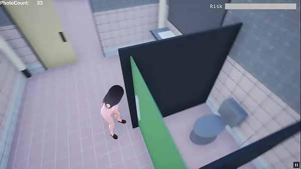 큰 Naked Risk 3D [Hentai game PornPlay ] Exhibition simulation in public building 따뜻한 튜브
