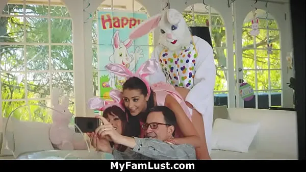 Big Stepbro in Bunny Costume Fucks His Horny Stepsister on Easter Celebration - Avi Love warm Tube