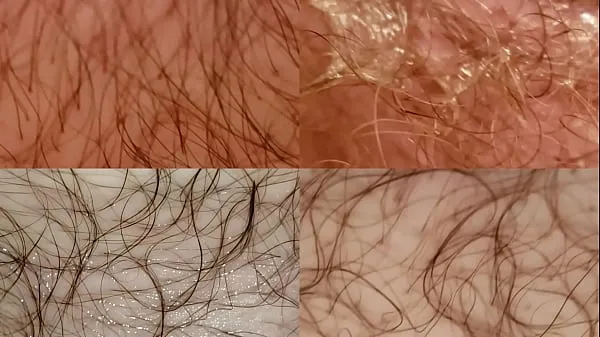 Ống ấm áp Four Extreme Detailed Closeups of Navel and Cock lớn