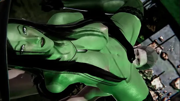 Nagy Cuming inside witch Gruntilda on Halloween night - 3D Porn meleg cső
