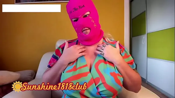 Neon pink skimaskgirl big boobs on cam recording October 27th Tiub hangat besar