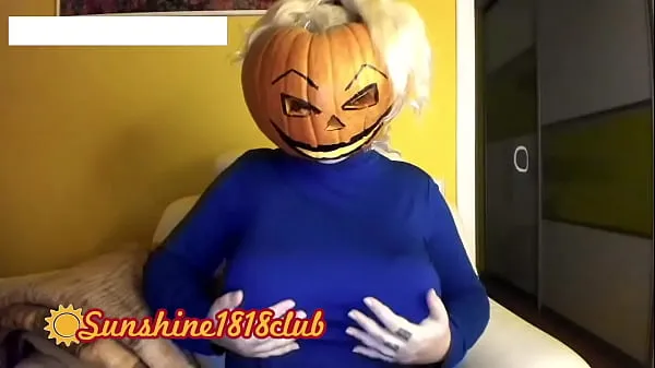 Stort Happy Halloween pervs! Big boobs pumpkin cam recorded 10 31 varmt rör