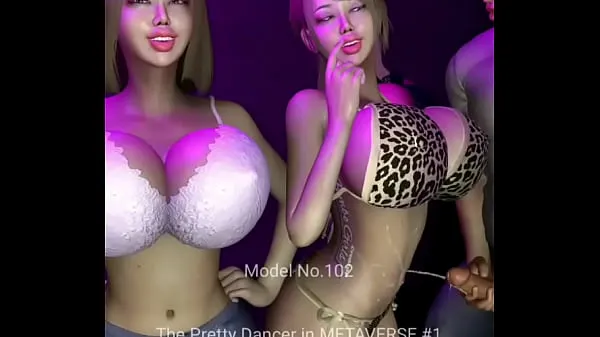Grote title trailer *** CPD-M 3P • Cum with - The Pretty Dancers in METAVERSE (Video set 3) • Portrait warme buis