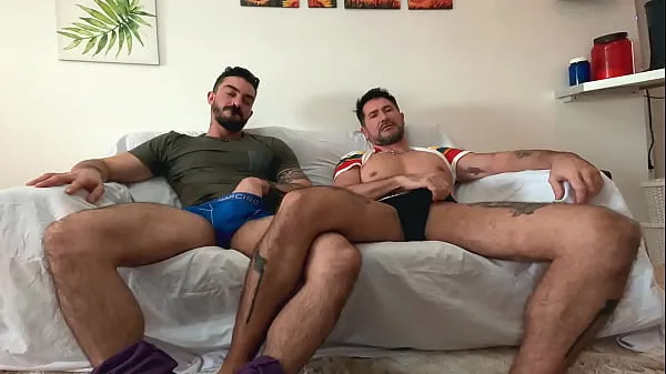 Big Stepbrother warms up with my cock watching porn - can't stop thinking about step-brother's cock - stepbrothers fuck bareback when parents are out - Stepbrother caught me watching gay porn - with Alex Barcelona & Nico Bello warm Tube