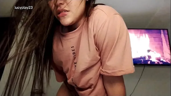 Big Horny Colombian model masturbating in her room warm Tube