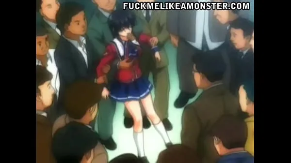 Stort Anime fucked by multiple dicks varmt rør