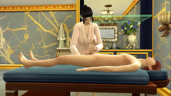 بڑی Japanese stepmom gives her stepson a massage in her new salon - Porn video گرم ٹیوب