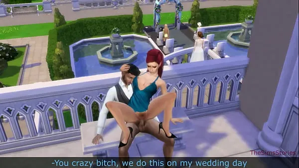 The sims 4, the groom fucks his mistress before marriage Tabung hangat yang besar