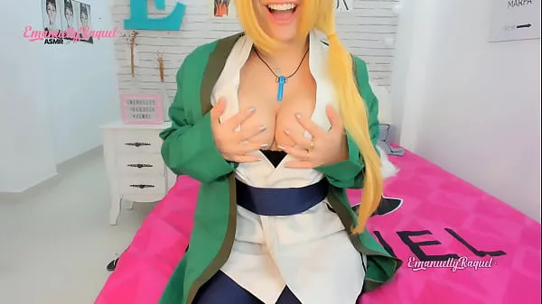 Stort Tsunade from naruto cosplay JOI jerk off instructions tits fuck twerking teasing and blowjob on a BBC like an anime hentai or manga varmt rør