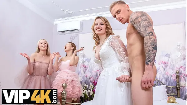 Stort BRIDE4K. Foursome Goes Wrong so Wedding Called Off varmt rør