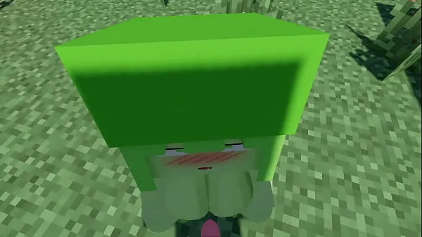 Stort Slime Girl ~Sex~ -Minecraft varmt rör