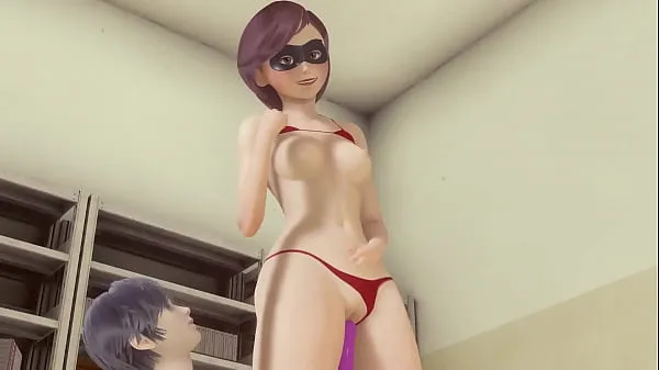 Ống ấm áp 3d porn animation Helen Parr (The Incredibles) pussy carries and analingus until she cums lớn