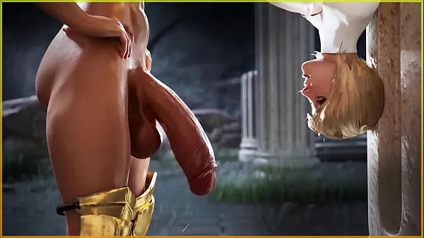 Veľká 3D Animated Futa porn where shemale Milf fucks horny girl in pussy, mouth and ass, sexy futanari VBDNA7L teplá trubica