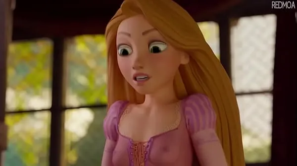 Stort Rapunzel Sucks Cock For First Time (Animation varmt rør