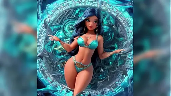 Ống ấm áp Sexy thick big booty etherial princesses with magic surrounded by energy lớn