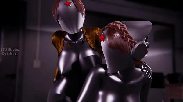Μεγάλος Twins Sex scene in Atomic Heart l 3d animation θερμός σωλήνας
