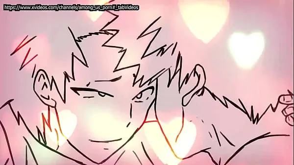 Bakugo fucks Kirishima after kissing him Tabung hangat yang besar