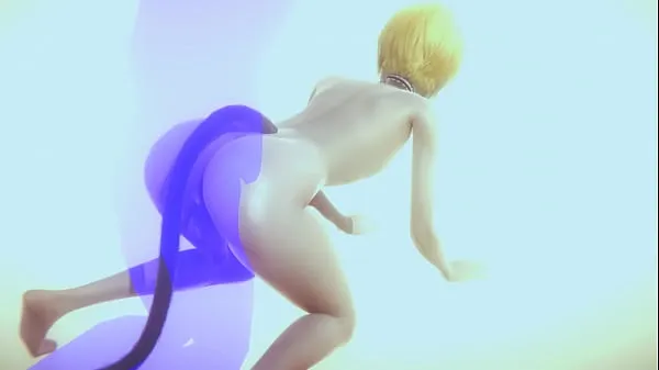 Big Yaoi Femboy - Sexy blonde catboy having sex - Japanese Asian Manga Anime Film Game Porn warm Tube