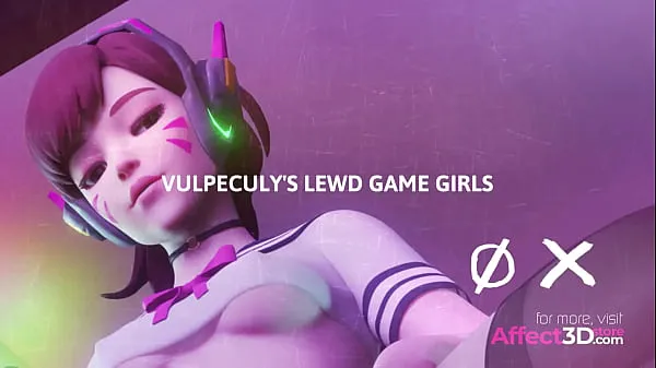 Suuri Vulpeculy's Lewd Game Girls - 3D Animation Bundle lämmin putki