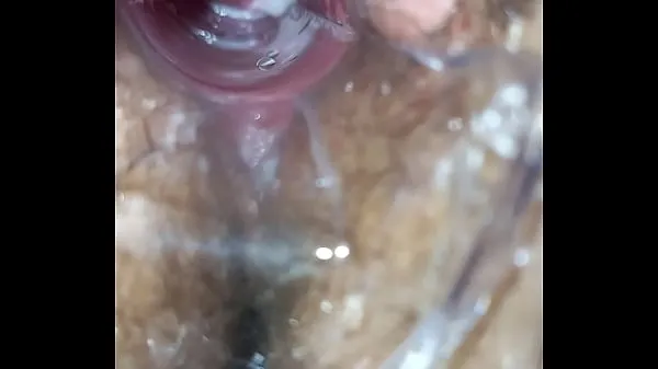 큰 Speculum orgasm pussy 따뜻한 튜브